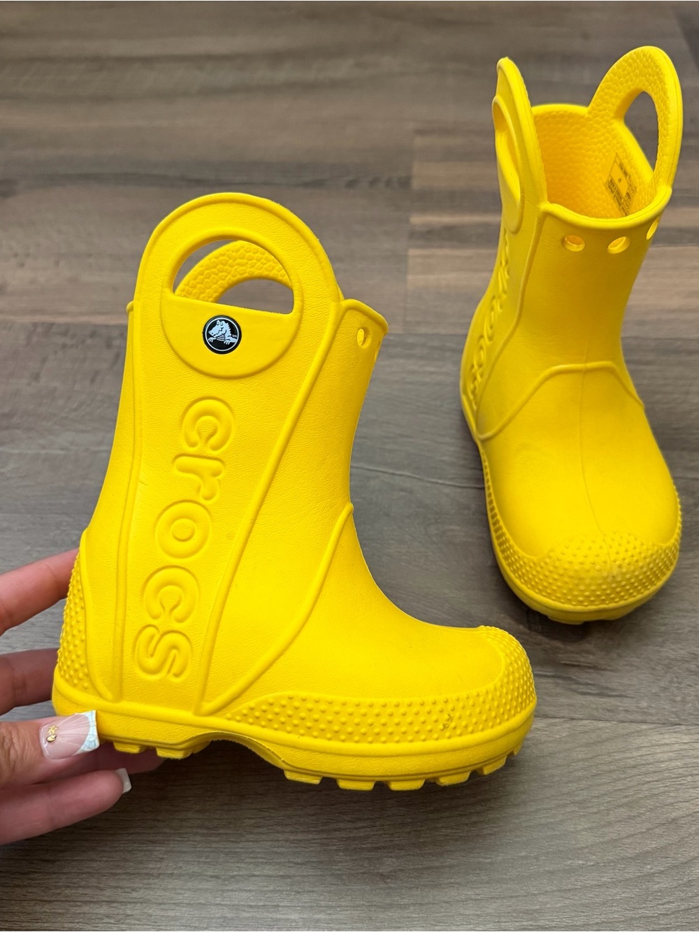 Crocs Toddler Handle It Rain Boots - Yellow - Size 7c